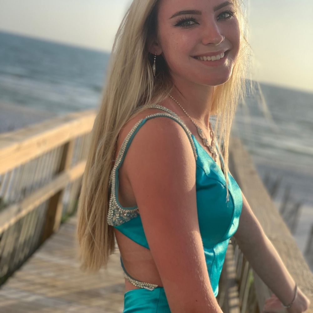 Blue Prom Dress - Picture 4 of 5